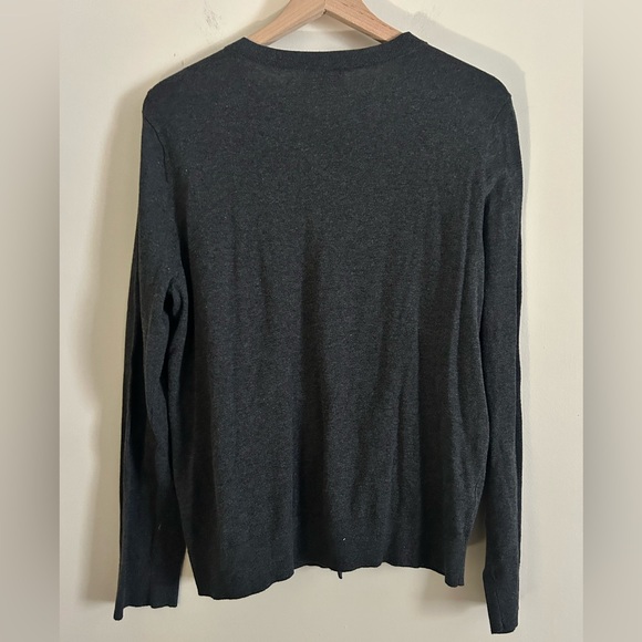 Loft Women’s Sequin Button Cardigan Sweater Size XL Gray Holiday Lightweight NWT - Picture 6 of 7